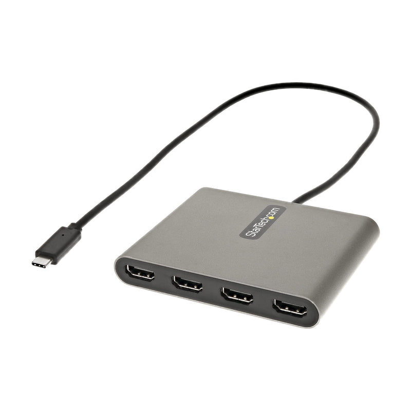 USB C to Quad HDMI Adapter, USB-C to 4x HDMI Monitor Converter for Windows (no support for macOS/ChromeOS/Linux) - TAA