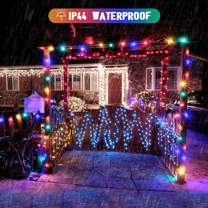 JMEXSUSS 2 Pack 75.5ft Orange Solar Christmas Lights, Total 400 LED Solar String Lights Outdoor Waterproof, 8 Modes Orange Halloween Lights for Tree Patio Garden Thanksgiving Halloween Decorations