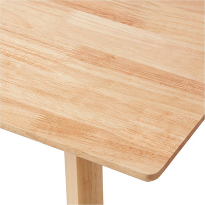 Amazon Basics FSC Certified Solid Wood Kitchen Rectangular Dining Table, Natural Wood, 74.93 cm D x 119.89 cm W x 74.93 cm H