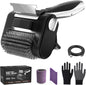 Electric Grill Brush with LED Light, Efficient Grill Cleaning Brush with 350 RPM Stainless Power Roller, Grill Brush Bristle Free Blasts Away Burnt-On Food for Gas/Charbroil Grates (Black)