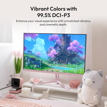 Pixio PX248 Wave 24 inch 200Hz Refresh Rate FHD 1080p Resolution Fast IPS Panel 1ms GTG Response Time Adaptive Sync Gaming Monitor with Adaptive Sync