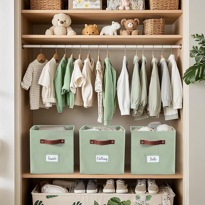 DECOMOMO Cube Storage Bin, Storage Cubes with Labels, Baskets for Shelves Kallax Linen Closet Organizers (Cube 10.5x11"/ 6pcs, Black)