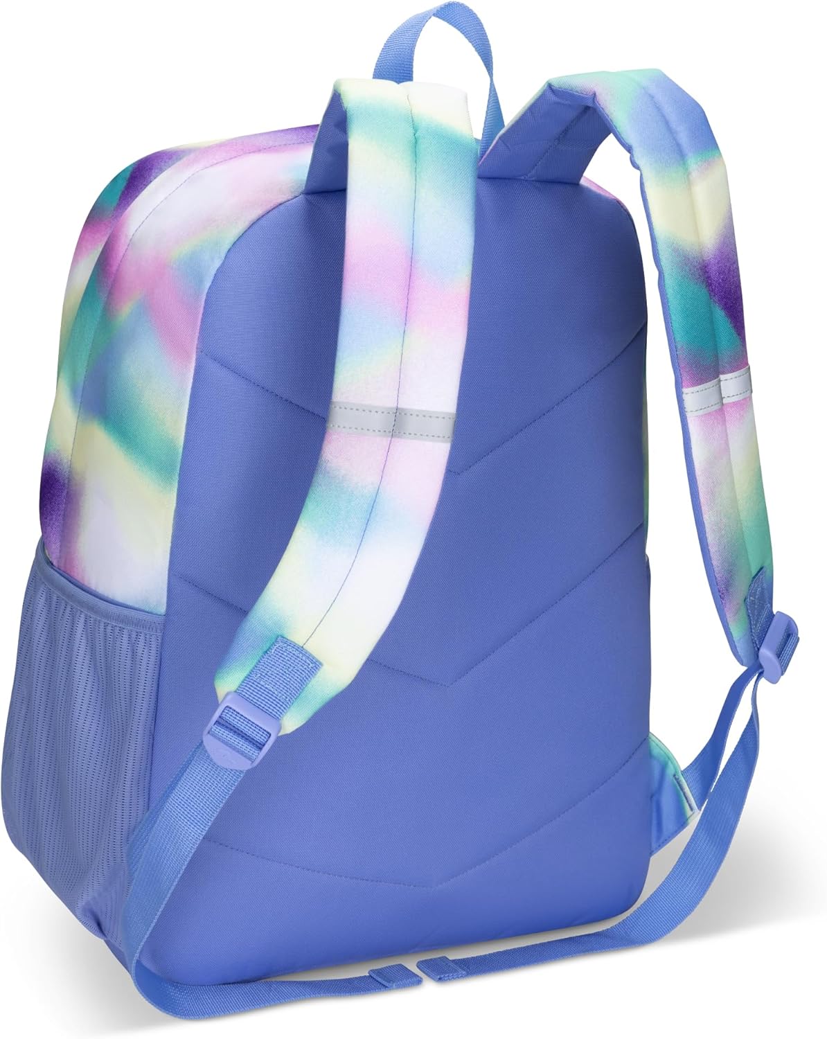 Roots Teen Lightweight Backpack — Made from Recycled Polyester with 15.6" Laptop Compartment, Rain Flap, Bottle Pocket, Reflective Accent, and Back Padding — 34L, Black