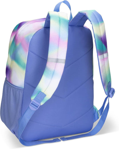 Roots Teen Lightweight Backpack — Made from Recycled Polyester with 15.6" Laptop Compartment, Rain Flap, Bottle Pocket, Reflective Accent, and Back Padding — 34L, Black