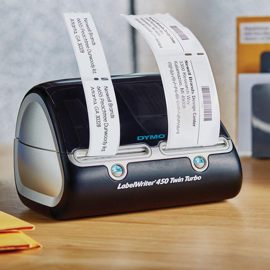 DYMO Label Writer 450 Twin Turbo Direct Thermal Label Printer - Fast Printing, Great for Labeling, Filing, Shipping, Mailing, Barcodes and More, Home & Office Organization
