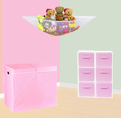 SimpleHouseware Double Laundry Hamper with Lid and Removable Laundry Bags, Beige