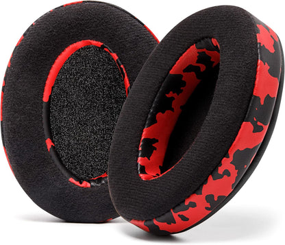 WC PadZ Velour - The Ultimate Upgraded Earpads by Wicked Cushions - Compatible with Audio Technica, HyperX, SteelSeries Arctis & More - Extra Thick - Bigger Opening - Softer Memory Foam | (Black)