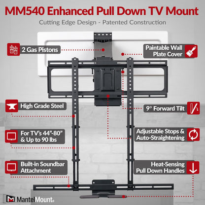 Purilite Select MM540 Pro Wall Mount TV Bracket
