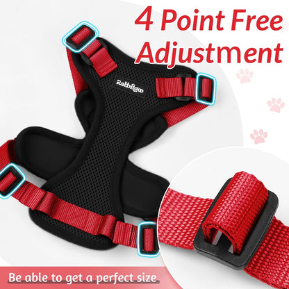 rabbitgoo Cat Harness and Leash for Walking, Escape Proof Soft Adjustable Vest Harnesses for Small Medium Cats, Easy Control Breathable Reflective Strips Jacket, XS, Black