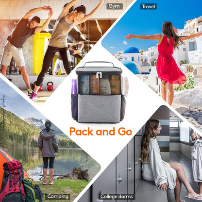 Lifewit Shower Bag Mesh Shower Caddy Portable College Dorm Room Essentials Tote Bag for Bathroom, Gym, Travel, Camping Quick Dry Hanging Shower Organizer Basket Toiletry Bag, Medium, Black