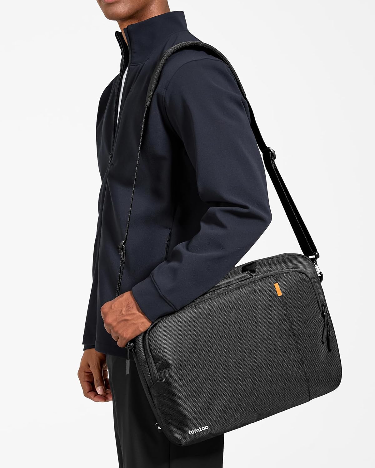 tomtoc 360 Protective Laptop Carrying Case for 16-inch MacBook Pro M4/M3/M2/M1 Pro/Max A3403 A3186 A2991 A2780, Water-resistant Laptop Shoulder Bag fits 15-inch MacBook Air M4 2025, M3/A3114, M2/A2941