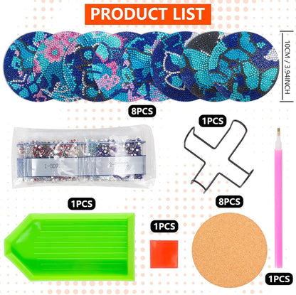 Purilite Select Cat Diamond Art Coasters Kit
