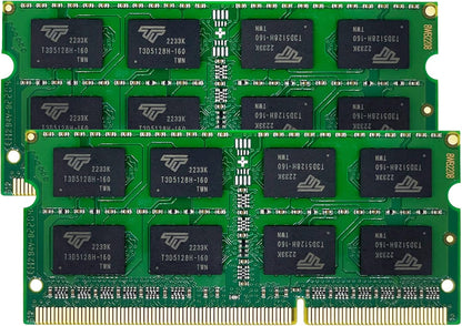 Timetec 16GB KIT(2x8GB) DDR3L / DDR3 1600MHz PC3L-12800 / PC3-12800 Non-ECC Unbuffered 1.35V / 1.5V CL11 2Rx8 Dual Rank 204 Pin SODIMM Laptop Notebook PC Computer Memory RAM Module Upgrade