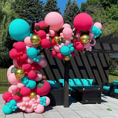 Gold Metallic Chrome Latex Balloon Arch Kit, 102PCS 18In 12In 10In 5In Arch Garland For Festival Picnic, Engagement, Wedding, Birthday Party, Gold Theme Anniversary Decoration With 33FT Ribbon