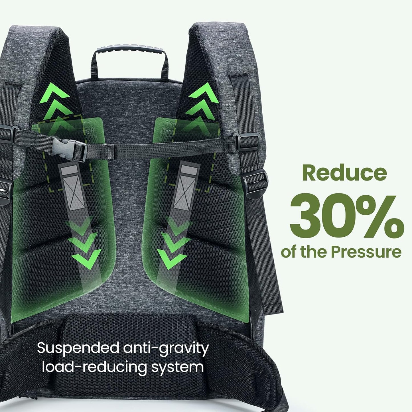 Pecute Cat Backpack Anti-Gravity Load Reduction 30%, Dog Backpack with Locking Zippers, Pressure-Relieving, Suitable for Traveling, Taking Public Transportation, Visiting The Doctor, Hiking