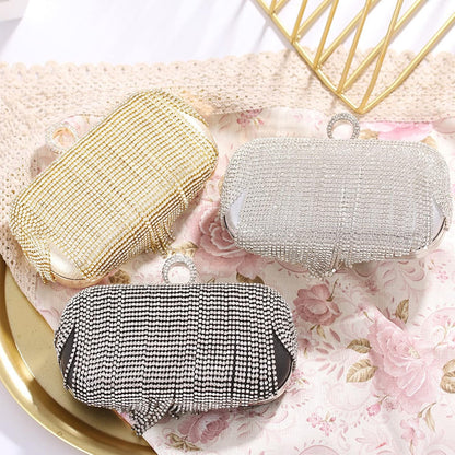 CORIOS Women's Evening Handbag Crystal Tassel Clutch Purses Rhinestones Shoulder Bag Banquet Bag Bridal Wedding Purse