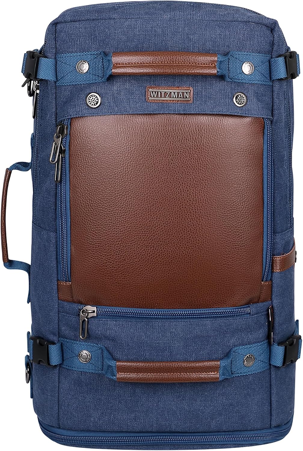 WITZMAN Travel Backpack for Men Women Carry on Luggage Backpack Canvas Rucksack Duffel bag with Shoe Compartment