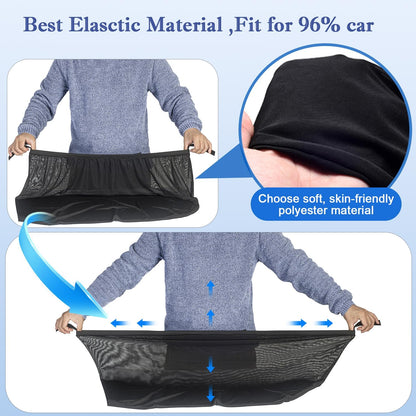 Car Window Shades,Highly Elastic Universal Car Rear Side Window Screen Mosquito Net Covers for 96% of Cars SUVs,Anti-Sun Glare, Reduce UV Rays, Privacy Protection（2 Pack）