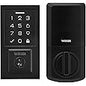 Weiser Halo Matte Black WiFi Smart Lock, Keyless Entry Door Lock, Touchscreen Keypad Door Lock, Amazon Alexa & Google Assistant/Google Home Compatible, Deadbolt Lock, Smart Locks for Entry Door