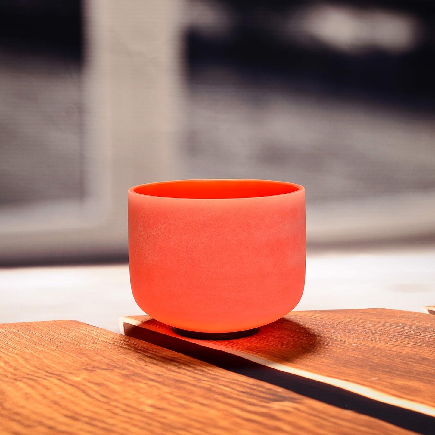 TOPFUND F Note Crystal Singing Bowl Heart Chakra 8 inch with Heavy Duty Carrying Case and Suede Striker