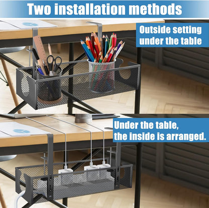 Purilite Select Under Desk Cable Management Tray