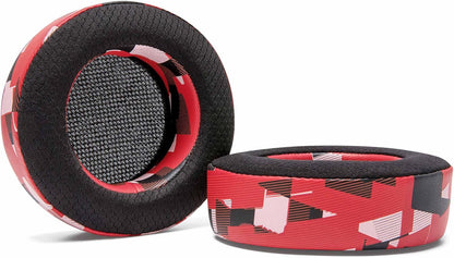 WC Freeze Virtuoso - Hybrid Fabric Cooling Gel Replacement Earpads for Corsair Virtuoso Gaming Headset, Made by Wicked Cushions, Improved Durability, Thickness and Sound Isolation |90s Black