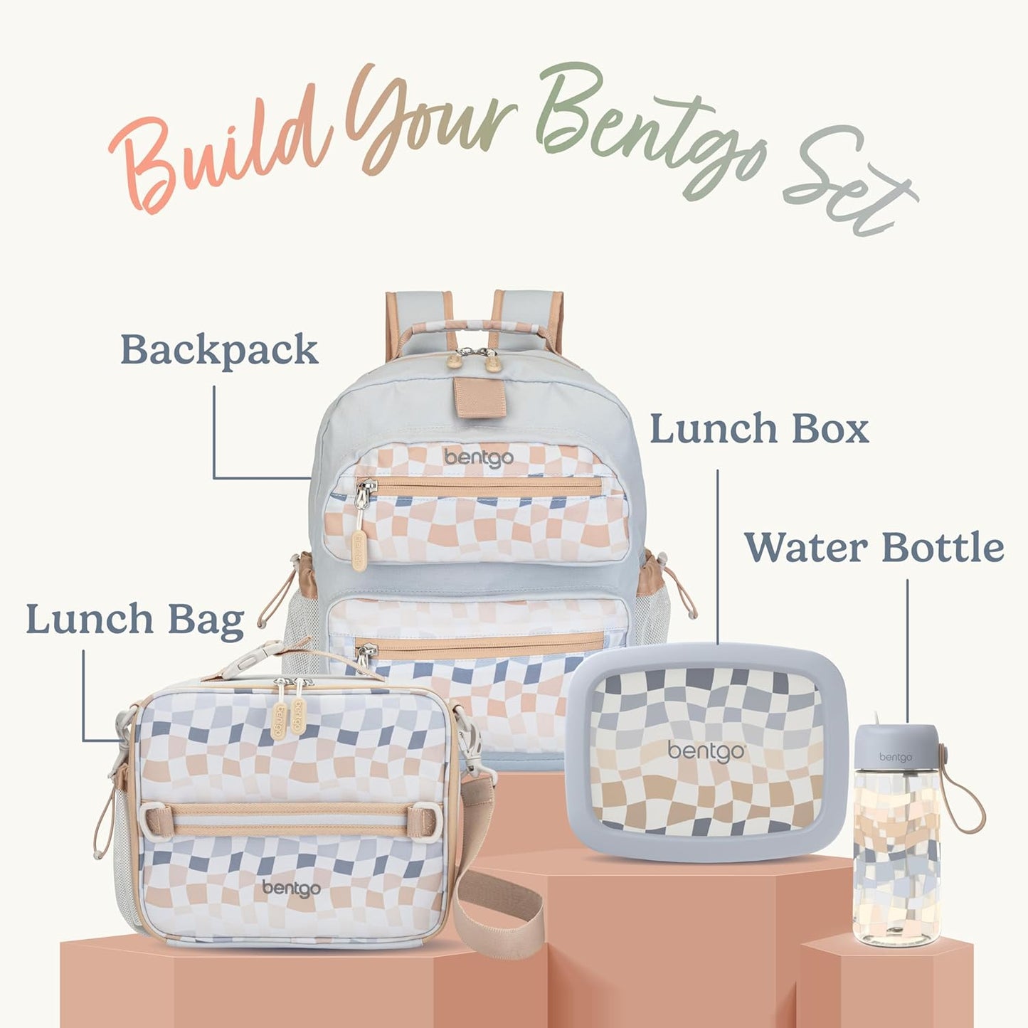 Bentgo Kids 5-Compartment Leak-Proof Bento-Style Lunch Box (Whimsy & Wonder Collection) - Ideal for Ages 3-7, Drop-Proof & Durable, Dishwasher Safe, & PFAS & BPA-Free Materials (Starry Sprinkle)