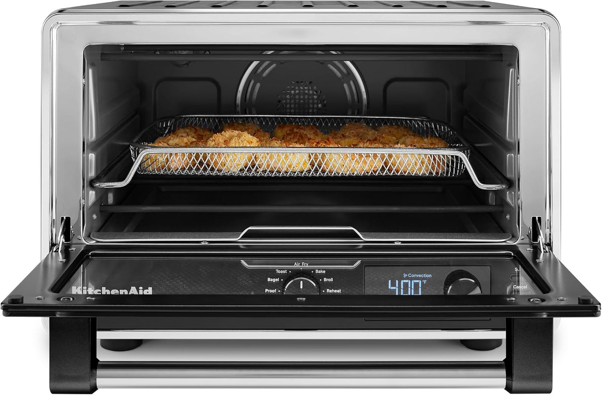 KitchenAid Digital Air Fryer Countertop Oven, KCO124BM, Black Matte