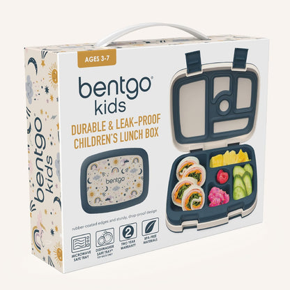 Bentgo Kids Prints (Unicorn) - Leak-Proof, 5-Compartment Bento-Style Kids Lunch Box - Ideal Portion Sizes for Ages 3 to 7 - BPA-Free and Food-Safe Materials