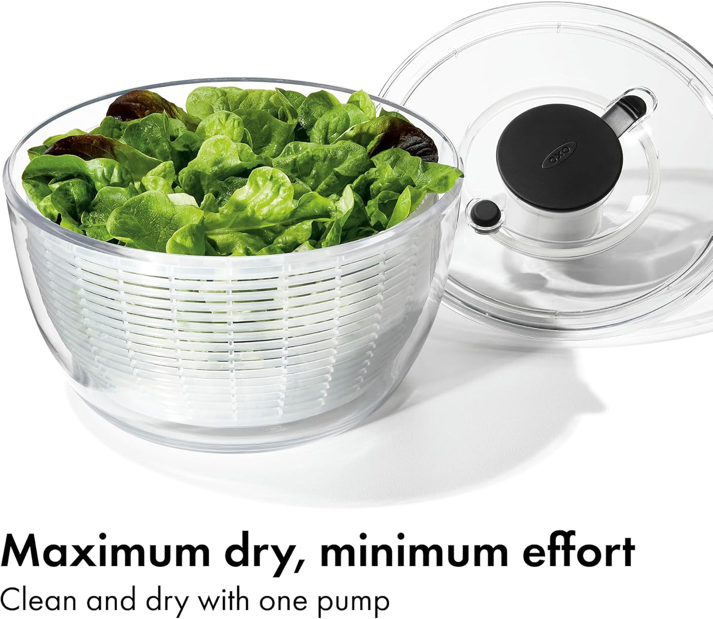 OXO Good Grips Good Grips Salad Spinner, 10.25-Inch Clear