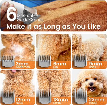 oneisall Dog Grooming Kit,Dog Hair Vacuum for Cat Pet Thick Coats,LM2 | 7 in 1 Grooming Tools, 99% Hair Suction,59dB Low Noise,Clipper & Nail Grinder,1.5L Dust Cup,For Home Multi-pet House
