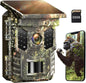 XTU Solar Trail Camera WiFi Bluetooth, 64MP 4K Game Camera with Night Vision Motion Activated 0.2s Trigger, IP66 Waterproof Wildlife Camera with 22pcs 850nm Low Glow Infrared LEDs Outdoor