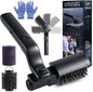 Electric Grill Cordless Cleaning Brush, Upgraded AS SEEN ON TV! BBQ Barbecue Scrubber, High Torque 25W Motor & MAX 400RPM, Dual Heads & Splash Guard, Price 59.97 for Genuine Product！