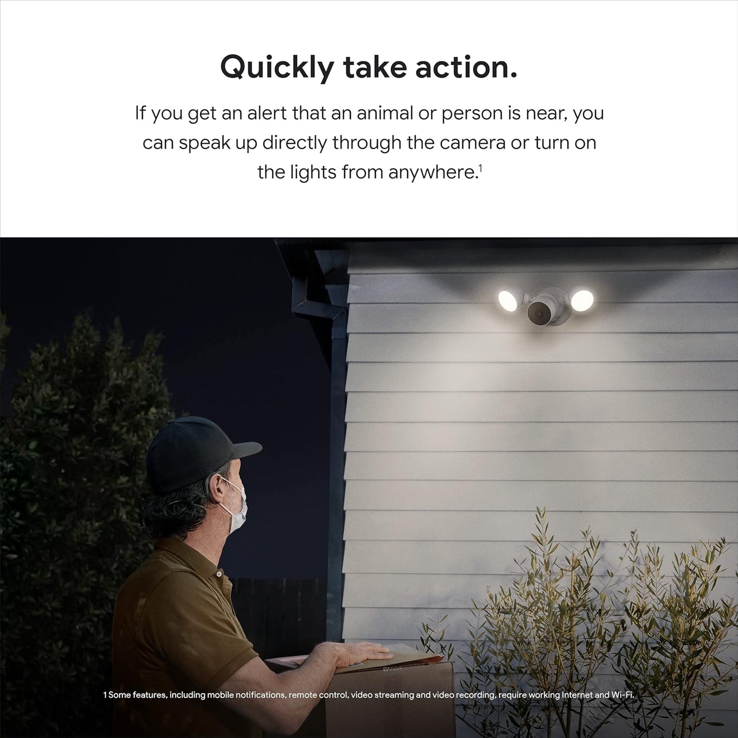 Google Nest Security Cam (Wired) - 2nd Generation - Snow