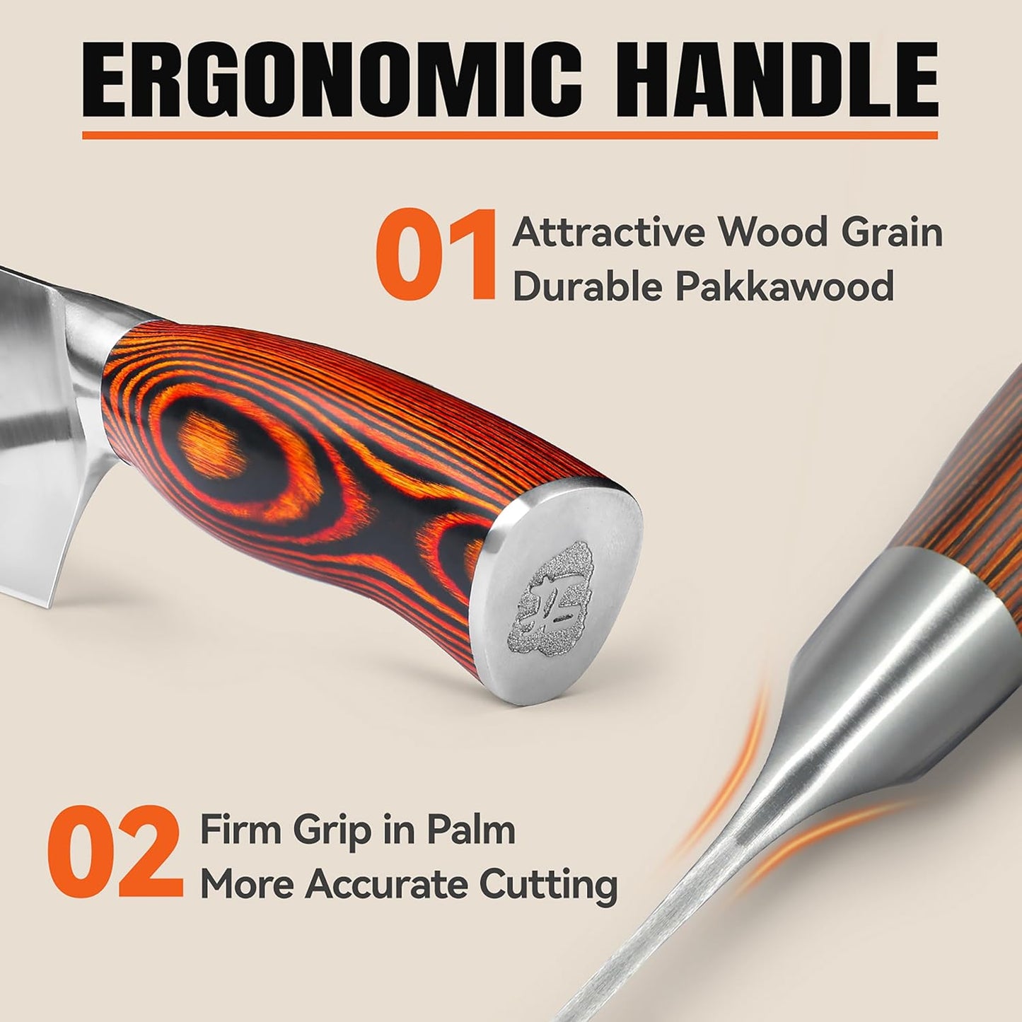 TUO Boning Knife - Razor Sharp Fillet Knife - High Carbon German Stainless Steel Kitchen Cutlery - Pakkawood Handle - Luxurious Gift Box Included - 7 inch - Fiery Phoenix Series