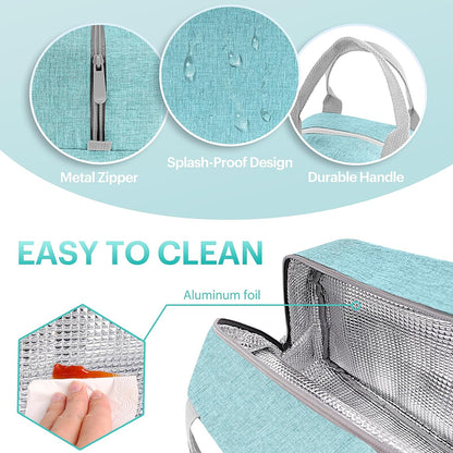 Lunch Bag for Women & Men Adult Insulated Lunch Box, Small Leakproof Cooler Food Lunch Containers Reusable High Capacity Lunch Tote Bags for Work, Travel, Outdoor
