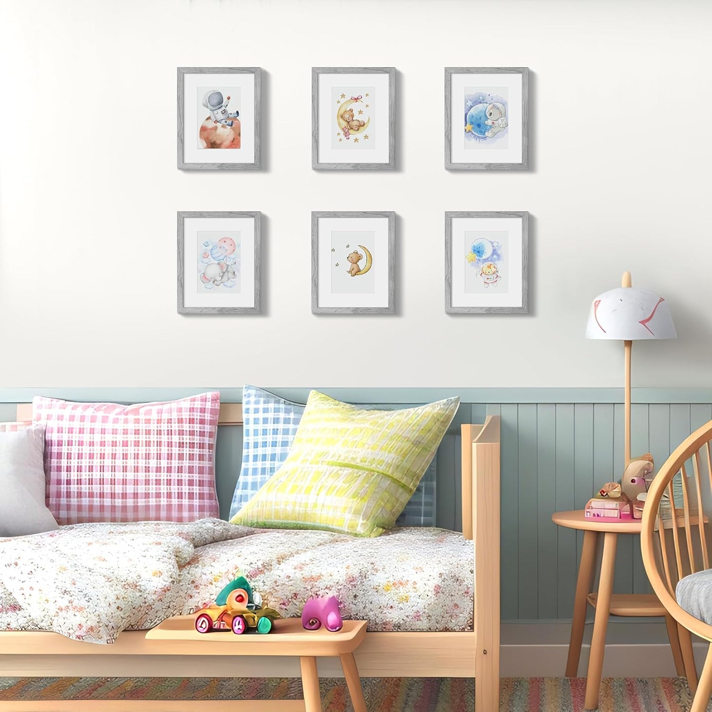 upsimples 11x14 Picture Frame, Display Pictures 8x10 with Mat or 11x14 Without Mat, Wall Hanging Photo Frames, Black