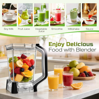 72oz Blender Pitcher Compatible with Ninja BN751 BN801 Blender 72oz XL Crushing Pitcher Replacement Parts for Ninja BN750 BN800 BN805 DB751A (New Model)