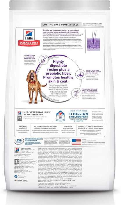 Hill's Science Diet Adult Sensitive Stomach & Skin Large Breed Dry Dog Food, Chicken Recipe, 30 lb Bag