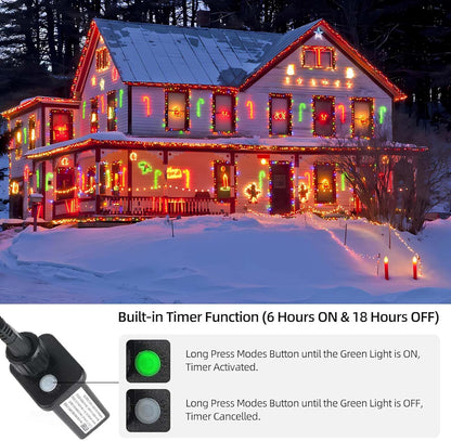 Tcamp 105FT 300 LED Purple Orange Halloween Decorations Lights Motion Activated Sync with 4 Scary Music, 6 Modes Halloween String Lights for Party Yard Outdoor Indoor Decor (3 Sets Connectable)