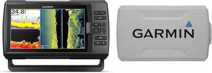 Garmin Striker Vivid 4cv Bundle with Transducer and Protective Cover, 4-inch Color Fishfinder, Vivid Scanning Sonar Color Palettes 010-02550-00