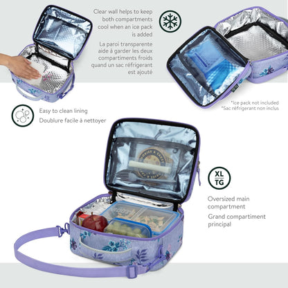 Roots Athletic 3-in-1 Matching Water Resistant Teen Backpack and Lunch Bag Set with Bonus Pencil Case - Made from 100% Recycled Fabrics - 34 litres, Blue Black Navy Camo, XL