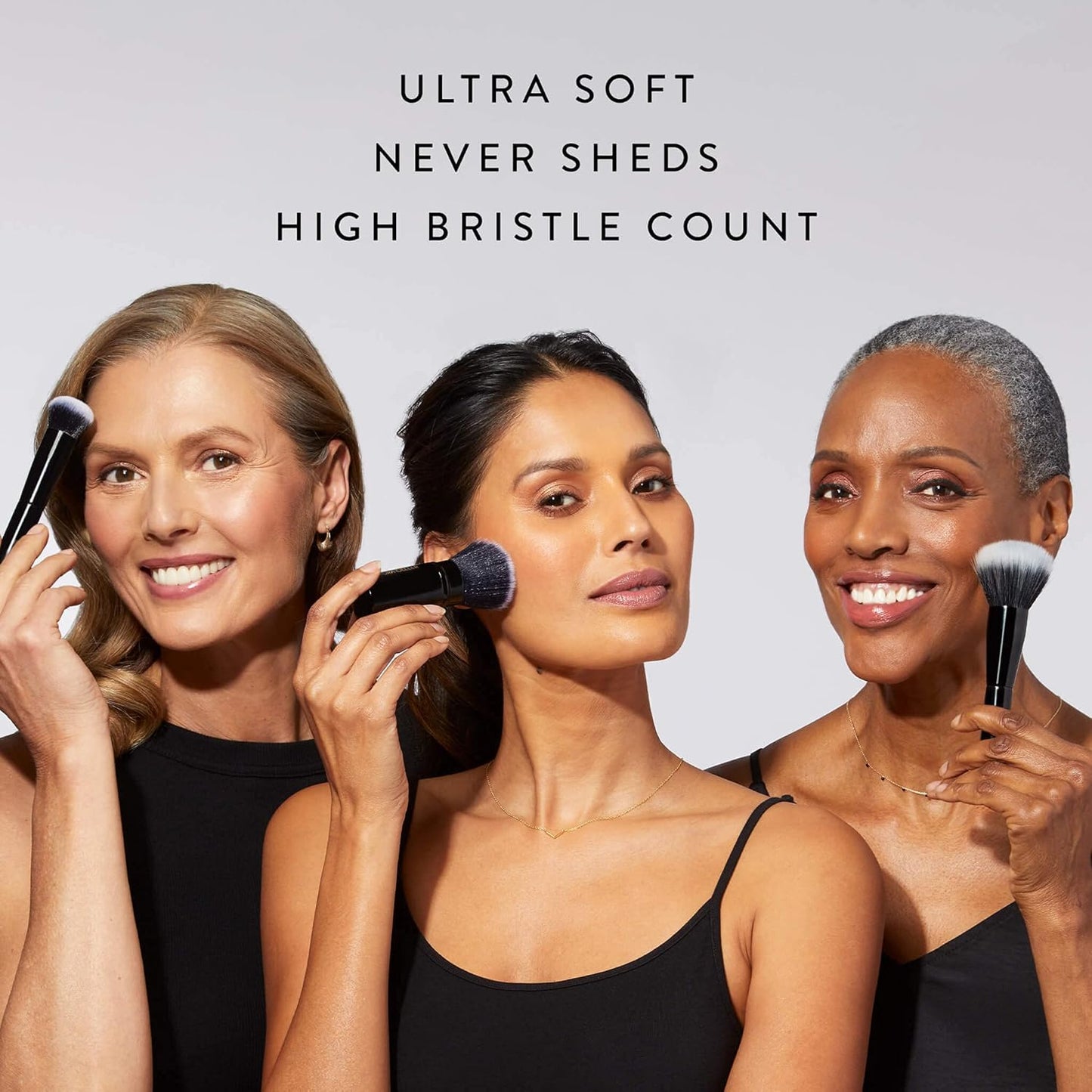 LAURA GELLER NEW YORK Dual-Ended Blush + Bronzer Brush - Blush Bronzer Contour Face Makeup Brush