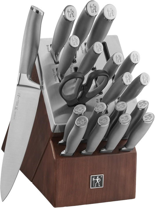 HENCKELS Forged Stainless Steel Modernist Self-Sharpening 20-Piece Knife Block Set