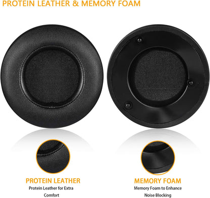 ManO'War Earpads, JARMOR Replacement Memory Foam Ear Cushion Kit Pad Cover for Razer Razer ManO'War Headphone ONLY (Black)