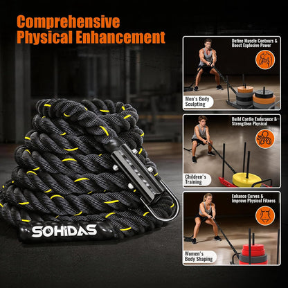 Weight Sled Rope Workout Sled Pulling Rope Sled Push Gym Equipment Rope for Weight Sleds for Training, Tire Pulling Workout Fitness Resistance, Football Exercise Equipment for Men & Women