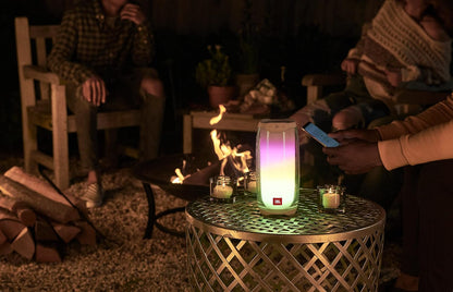 JBL Pulse 4 Portable Waterproof Wireless Bluetooth Speaker with 360 Sound, Light Show and up to 12 Hours of Battery Life - Black