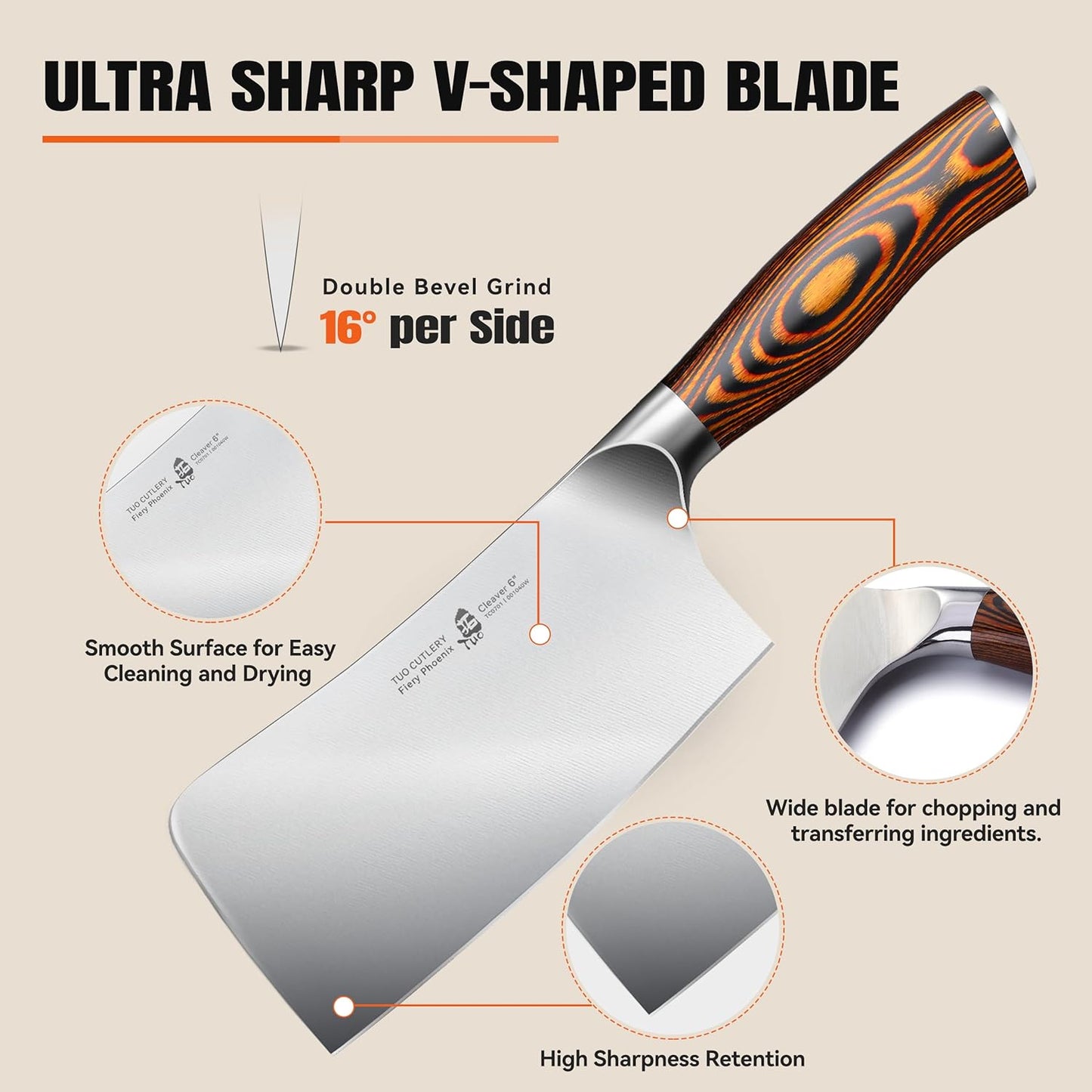 TUO Boning Knife - Razor Sharp Fillet Knife - High Carbon German Stainless Steel Kitchen Cutlery - Pakkawood Handle - Luxurious Gift Box Included - 7 inch - Fiery Phoenix Series