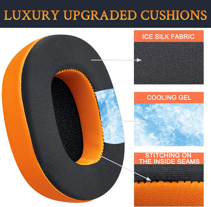 SOULWIT Replacement Earpads for Skullcandy Hesh 3/ANC/Evo & Crusher Wireless/ANC/Evo & Venue ANC Over-Ear Headphones, Ear Pads Cushions with Noise Isolation Foam - Hesh3 PL Black