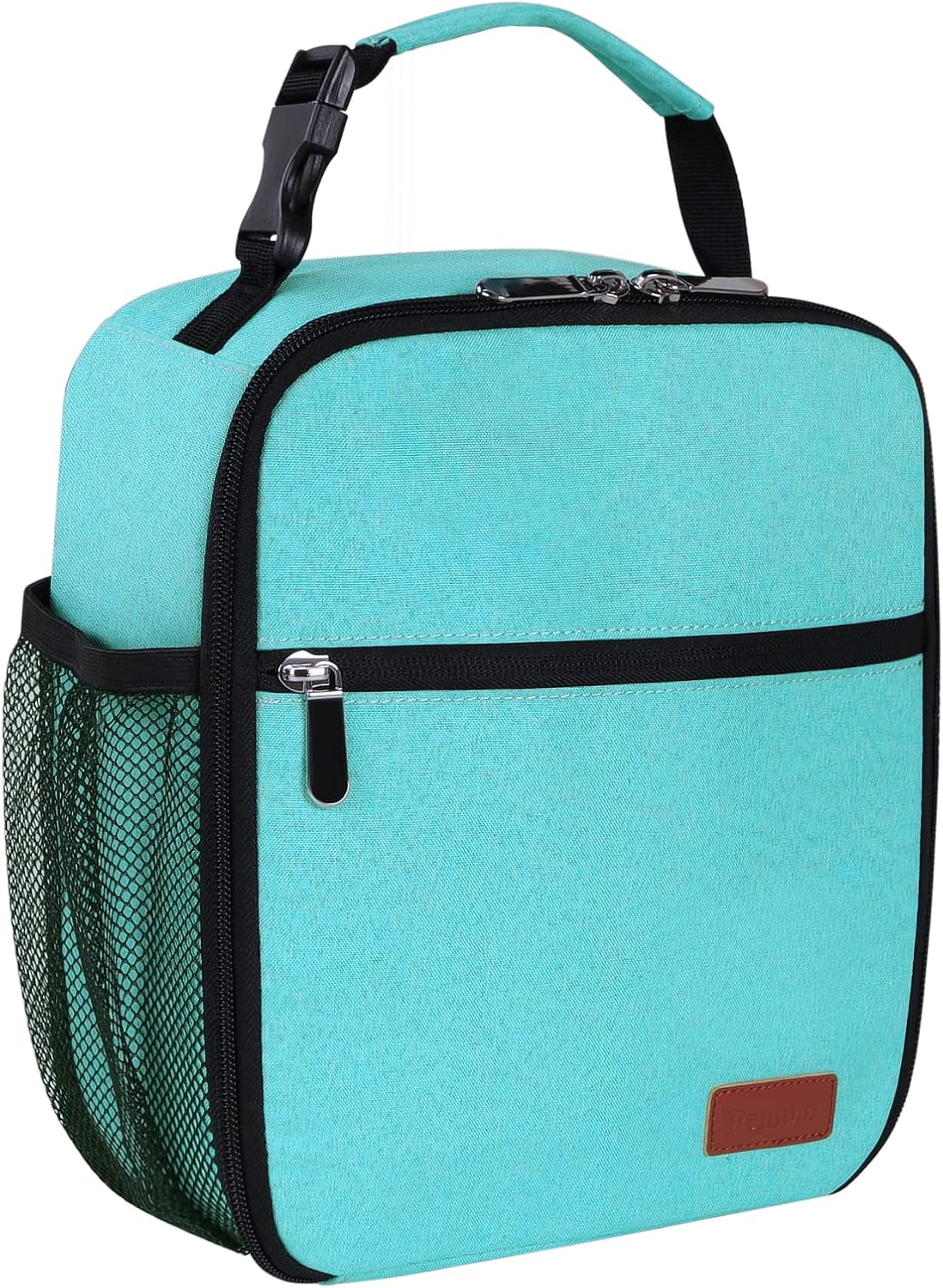 Lunch Box for Men Women Adults Small Lunch Bag for Office Work Picnic - Reusable Portable Lunchbox, Black
